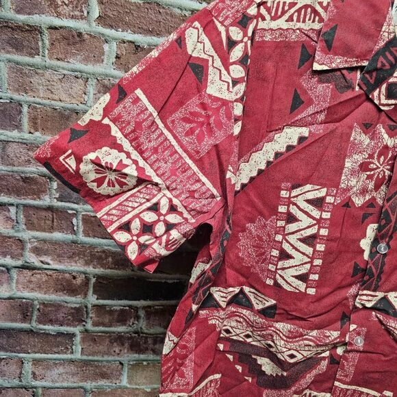 Men's HOWIE Hawaiian Short Sleeve Shirt XL VINTAGE - Picture 4 of 5